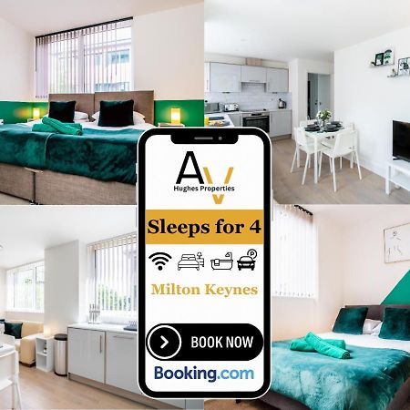 Modern Two-Bedroom Apartment - Central Location, Free Wi-Fi, Ideal For Long Stays By Av Hughes Properties ميلتون كينيز المظهر الخارجي الصورة